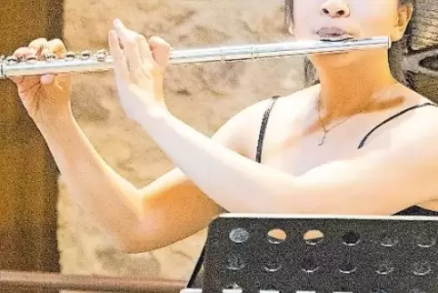 Cheng Jie-An spielte zwei Stücke auf der Querflöte.