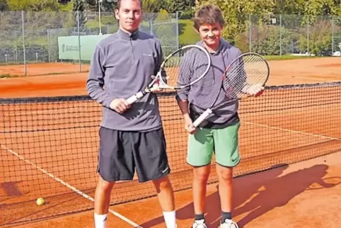 Die Finalisten: Rekordclubmeister Thomas Wiegand (links) und Finn Himmer.