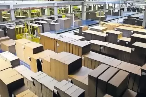 Wellpappeproduktion bei Eurowell in Wörth.