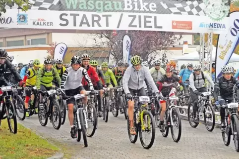 Los geht’s Richtung Pfälzerwald: Beim Wasgau Bike Marathon werden rund 1000 Starter erwartet.