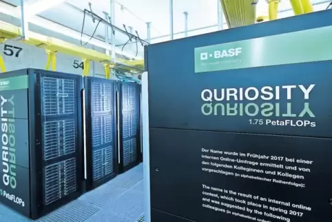 Die BASF hat mit dem Superrechner „Quriosity“ ihre Rechenleistung im Vergleich zu vorher verzehnfacht.