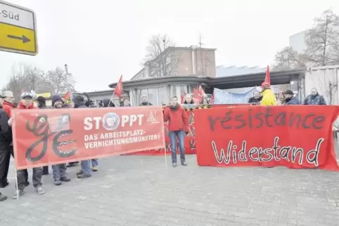 Demonstrationen – wie hier Ende 2016 in Mannheim – haben Betriebsrat und Gewerkschaft auch gegen die jüngsten Abbaupläne angekün