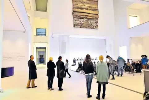 Noch ziemlich kahle Wände: Mehr Kunst gibt es erst nach der Eröffnung 2018 zu sehen.