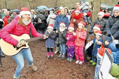 Zu ersten Mal beim Waldweihnachtsbasar dabei: die Kindertagesstätte Sandhase.