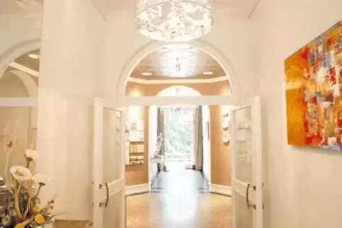 Eingang zur Klinik „Villa Medica“ in Edenkoben.
