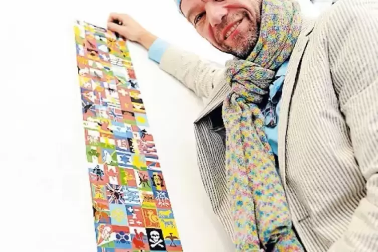 Der Neustadter Kunstverein zeigt die Schablonenbilder des Mannheimers Konstantin Voit.