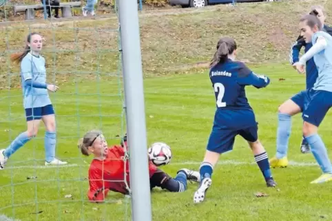 Die SG Hinterweidenthal/Hauenstein führt mit sieben Siegen in sieben Partien die Tabelle der C-Juniorinnen-Landesliga Westpfalz 