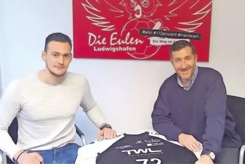 Der Wunschkandidat: Stefan Hanemann (links) gilt als großes Torhüter-Talent. Er unterschrieb bis 2020. Rechts: Eulen-Chef Marcus