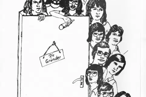 Die 13 Gründungsmitglieder wurden in der zweiten Ausgabe des „Eulenspiegel“ in einem Gruppenbild von Redaktionsmitglied Karin Ti