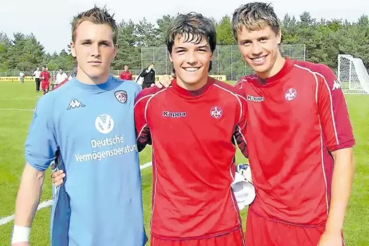 Die „Goldene Generation“ des SV 1911: Tobias Sippel, Aydin Zeric und Christian Henel (von links) 2005 als A-Jugendspieler im Tri