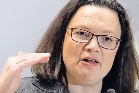Andrea Nahles sieht nicht zuletzt in den schwarz-roten Rentenplänen einen Erfolg der SPD.