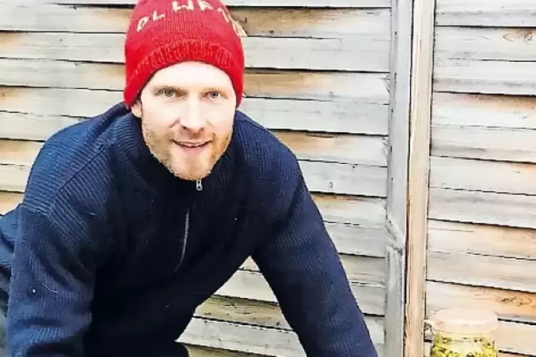 Andreas Mattern benutzt das Ger&auml;t nach jeder Ernte.