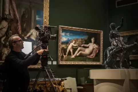 Zum Auftakt der Reihe geht es um das Renaissance-Genie Michelangelo – das Foto zeigt die Bronze „Reiter auf Panther“ im Fitzwill