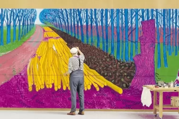 Mit David Hockney ist im Februar ausnahmsweise einmal ein lebender Künstler Gegenstand der Reihe.