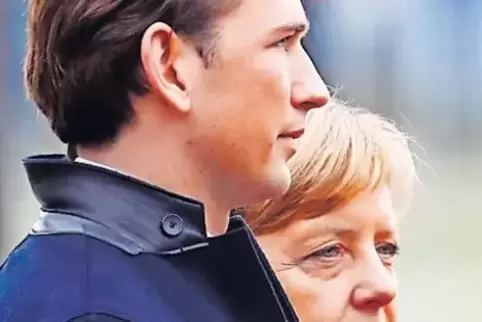 Unterschiede – nicht nur, was das Lebensalter angeht: Sebastian Kurz und Angela Merkel.