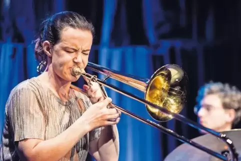 Fabelhafte Technik: Posaunistin Shannon Barnett.