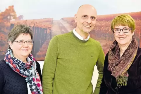 Das neu formierte Spitzentrio der SPD im Frankenthaler Stadtrat: Fraktionschef Bernd Leidig und seine Stellvertreterinnen Monika