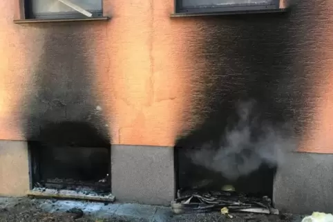 45 Feuerwehrleute rückten am Sonntag zu einem Kellerbrand in Dannstadt aus.  Foto: VG-Wehr/Frei