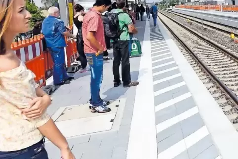 In der Kritik: der besonders enge Bahnsteig 2.