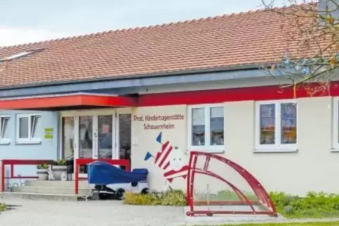 Kann nicht mehr erweitert werden: die protestantische Kita „Sonne, Mond und Sterne“ in Schauernheim.