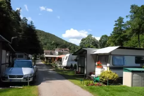 Die Camperin war mit ihren Hunden spazieren, als sie versehentlich ins Regenrückhaltebecken trat. Archivfoto: Franck 
