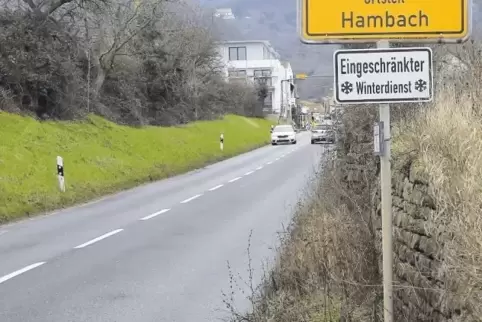 Nicht sehr einladend, sagen die Experten: der Ortseingang in der Mittelhambacher Straße.