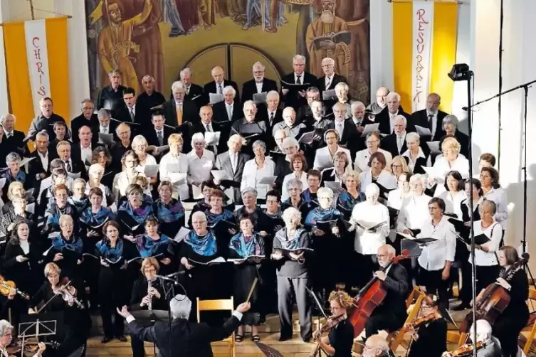 Gemeinschaftsprojekt: Beim Partnerst&auml;dtekonzert singen die franz&ouml;sischen Freunde mit.