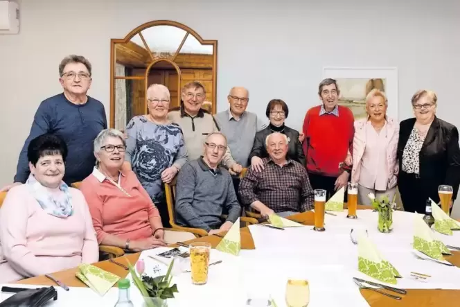 Klassentreffen im Pfälzer Hof: der Mechtersheimer Schülerjahrgang 1947/48. Klassentreffen im Pfälzer Hof: der Mechtersheimer Schülerjahrgang 1947/48.