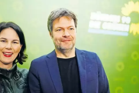 Das neue Führungsduo der Grünen: Robert Habeck and Annalena Baerbock.