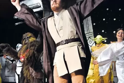 Hingucker waren die selbst gemachten „Star-Wars“-Kostüme.