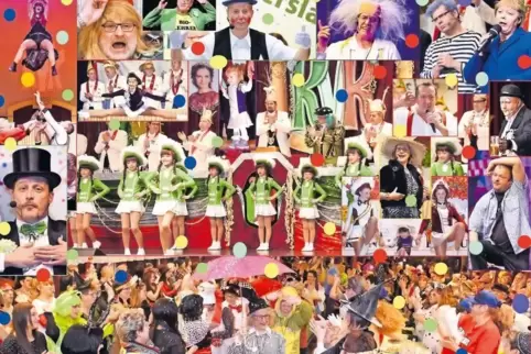 Szenen der Session 2017/2018: Bunt haben es die Narren in Kaiserslautern wieder getrieben.