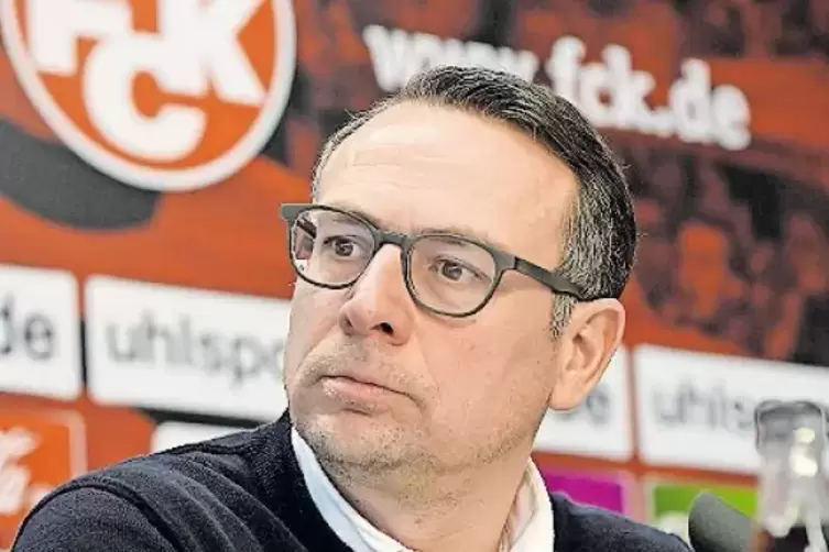 Motiviert beim FCK: Martin Bader, Vorstand Sport.