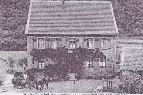 In den 1920er Jahren eröffnete Karl Gillmann in der Wolfsmühle eine Straußwirtschaft mit Kegelbahn. Um 1960 wurde der Betrieb ei