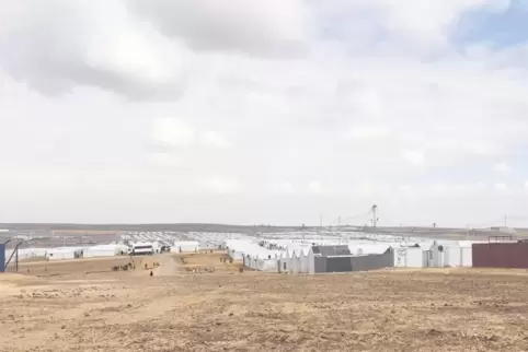 Im trostlosen Niemandsland: Das Flüchtlingslager Al-Azraq steht mitten in der Wüste.