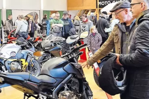 Die Stadthalle gehörte am Wochenende ganz den Motorrad-Fans.