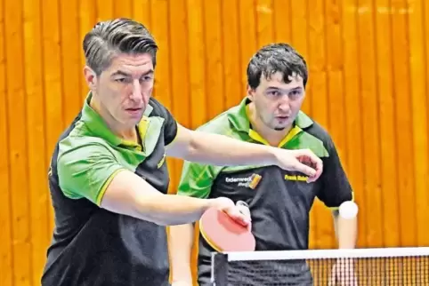 Holten einen der wenigen Grünstadter Punkte: Andreas Dieter (links) und Frank Reinhold.