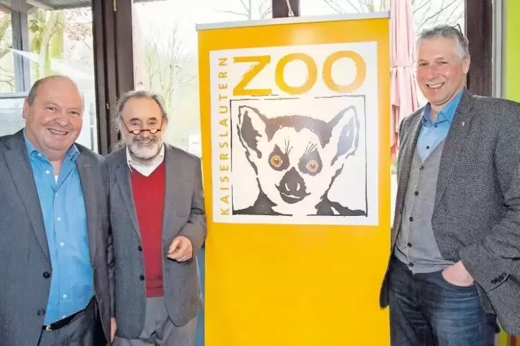 Präsentierten das neue Logo: Matthias Schmitt, Paul Peter Götz und Peter Kiefer (von links).