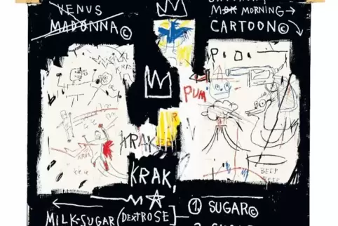 Voller Zeichen: Basquiats „A Panel of Experts“, 1982.