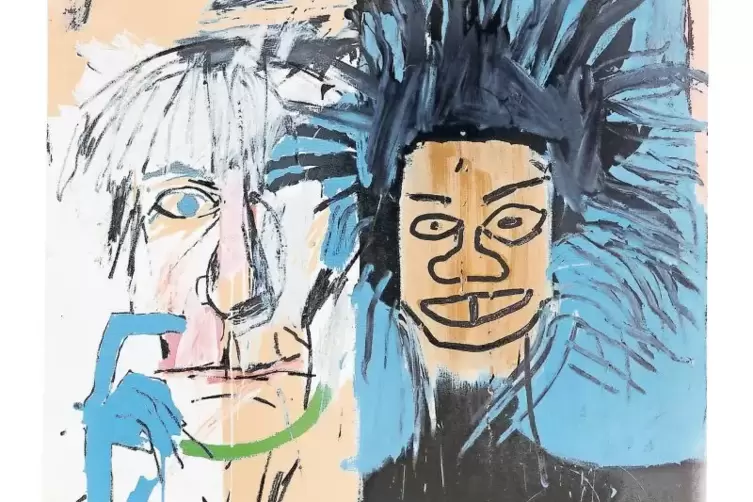 Warhol und Basquiat. &bdquo;Dos Cabezas&ldquo; aus dem Jahr 1982.