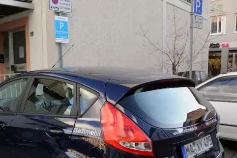 Carsharing-Autos von Stadtmobil Rhein-Neckar stehen in der Pfalz in Neustadt (Foto), Speyer, Kaiserslautern und Ludwigshafen.  F
