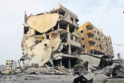 Zerstört: ein zerbombtes Viertel in Ost-Ghouta.