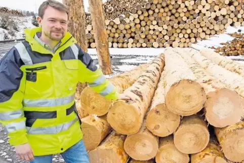 Herr über das Rundholzlager bei Rettenmeier: Till Desiere.