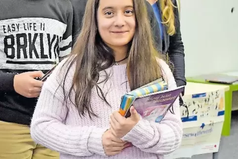 Siegerin: Leandra Garipoli von der Realschule plus Dudenhofen.