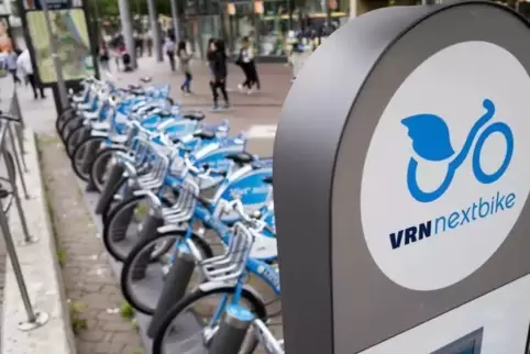 Bald auch in Neustadt? Nextbike-Station in Ludwigshafen. Foto: Kunz