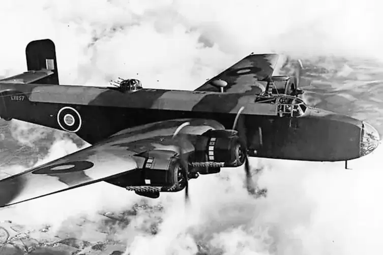 Ein Flieger vom Typ Halifax.