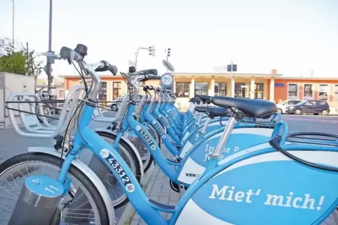 Bald auch in Neustadt? Eine Station des Radverleihsystems VRN-Nextbike.