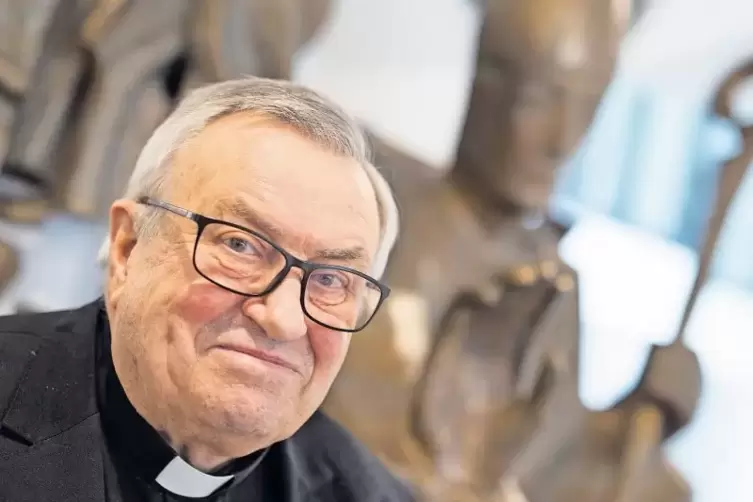 Verschmitztes Lächeln: Bischof Karl Lehmann bei einer Pressekonferenz im Mai 2016.