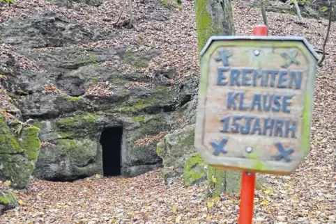 Ein Ort mit dunkler und weit zurückreichender Geschichte: die Eremitenklause zwischen Imsbach und Steinbach.