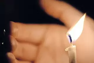 Kerzen für die Lichterkette müssen von den Teilnehmern mitgebracht werden.