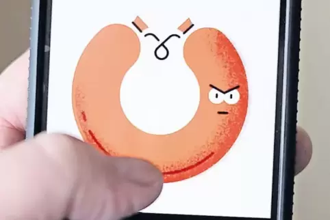So sieht eines der Lyoner-Emojis aus.